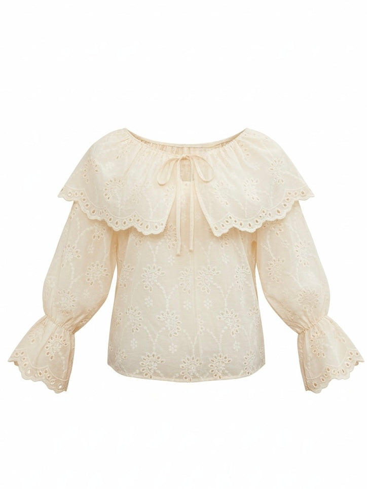 【Official限定価格】2wayキャンブリックブラウス