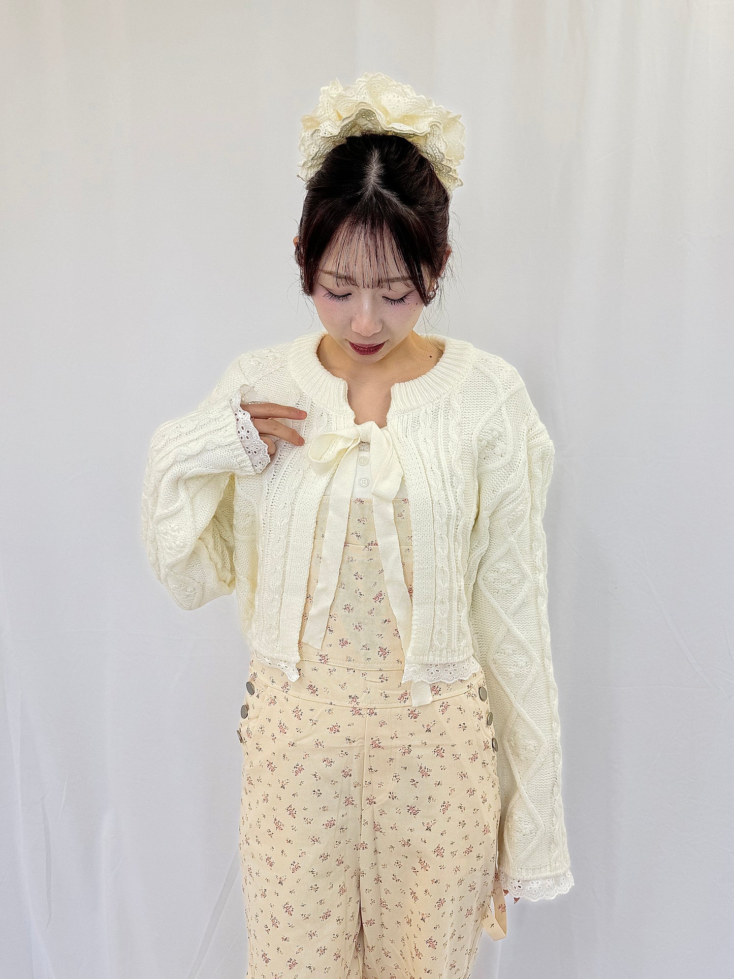 【Official限定】小花柄オーバーオール