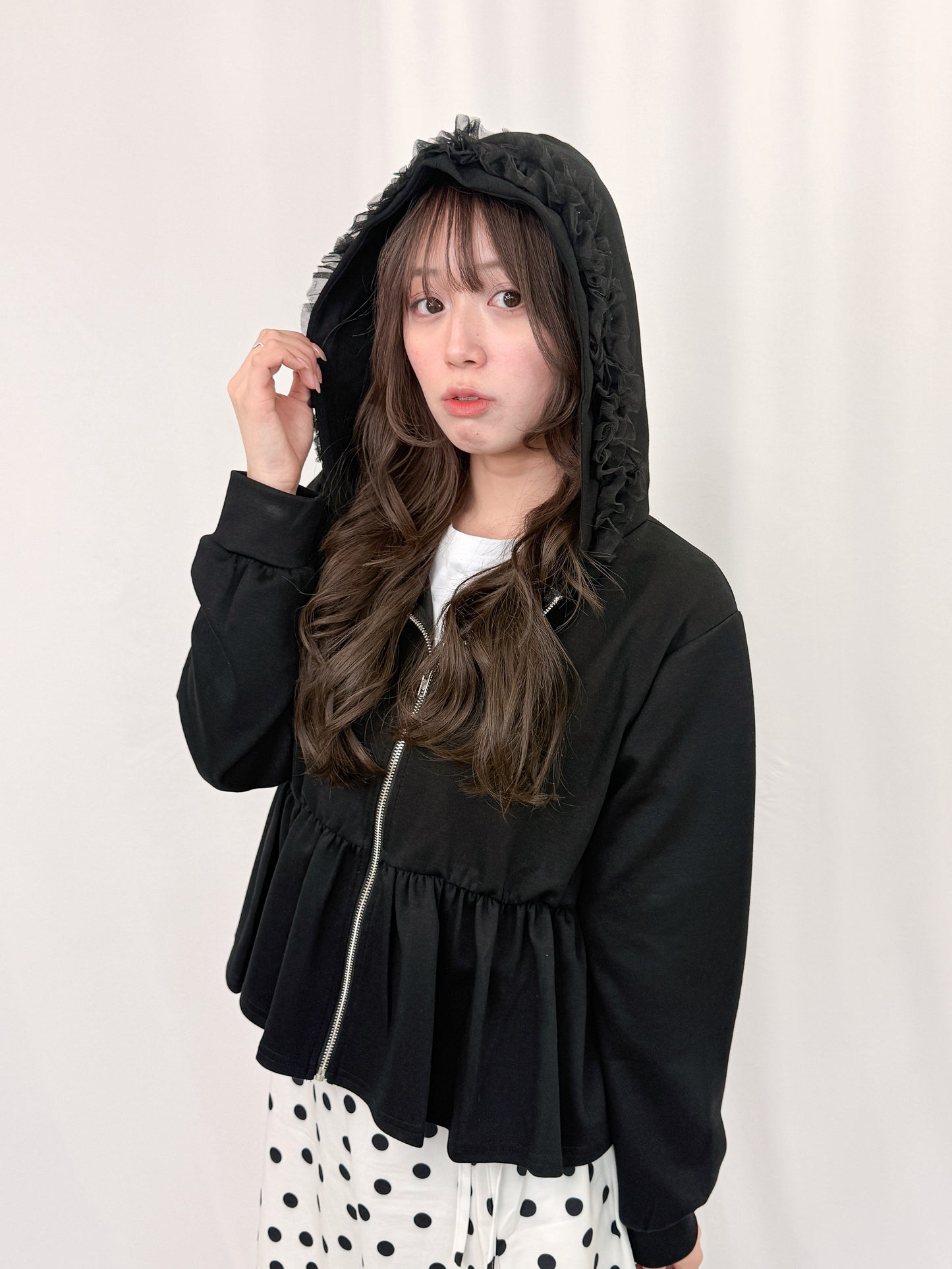 【Official限定価格】ペプラムスエットパーカー