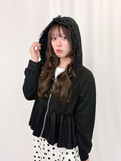 【Official限定価格】ペプラムスエットパーカー