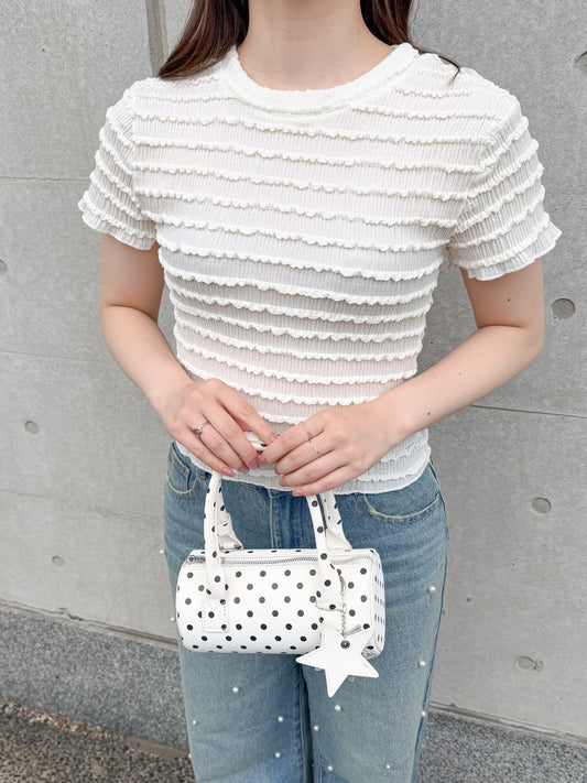 フリルTシャツ