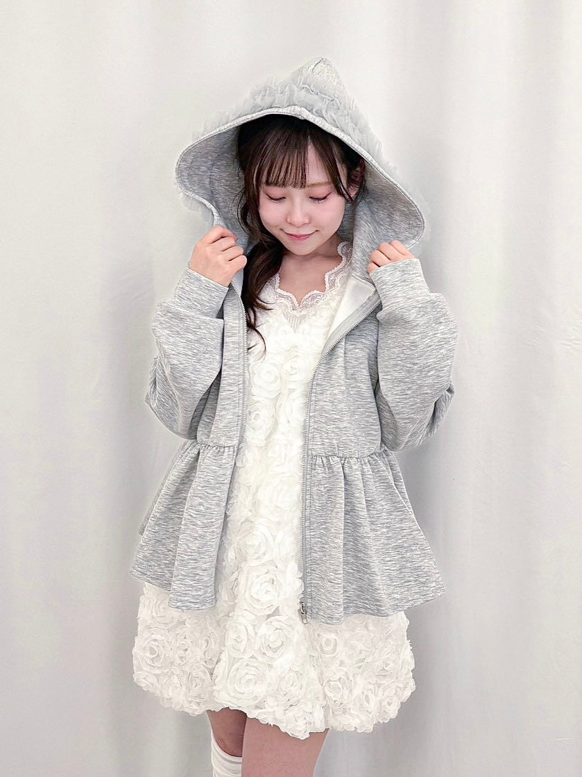 【Official限定価格】ペプラムスエットパーカー