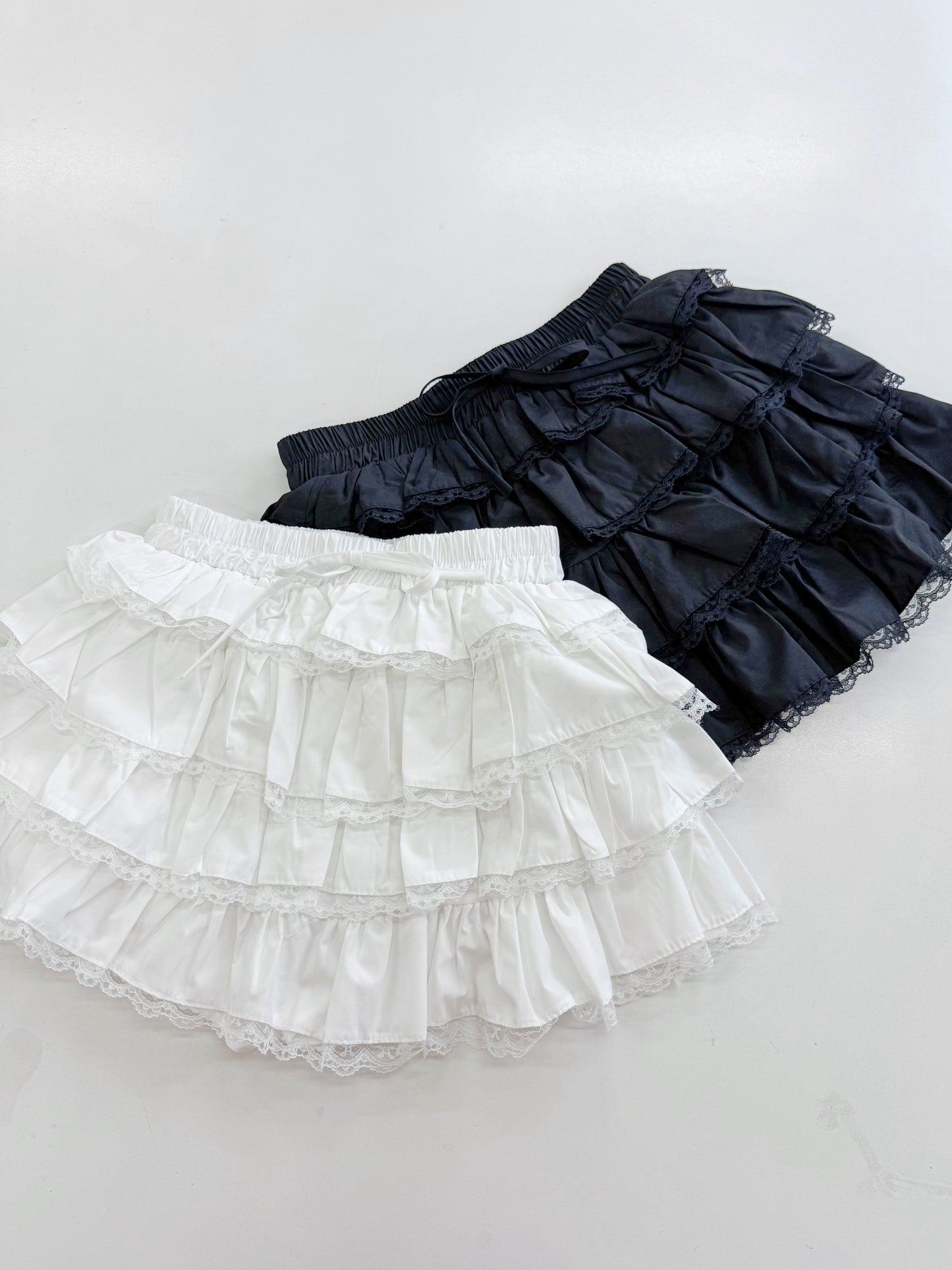 【Official限定価格】コットンティアードレーススカート