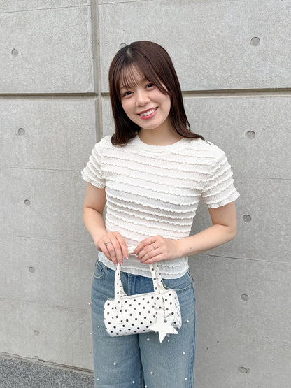 フリルTシャツ