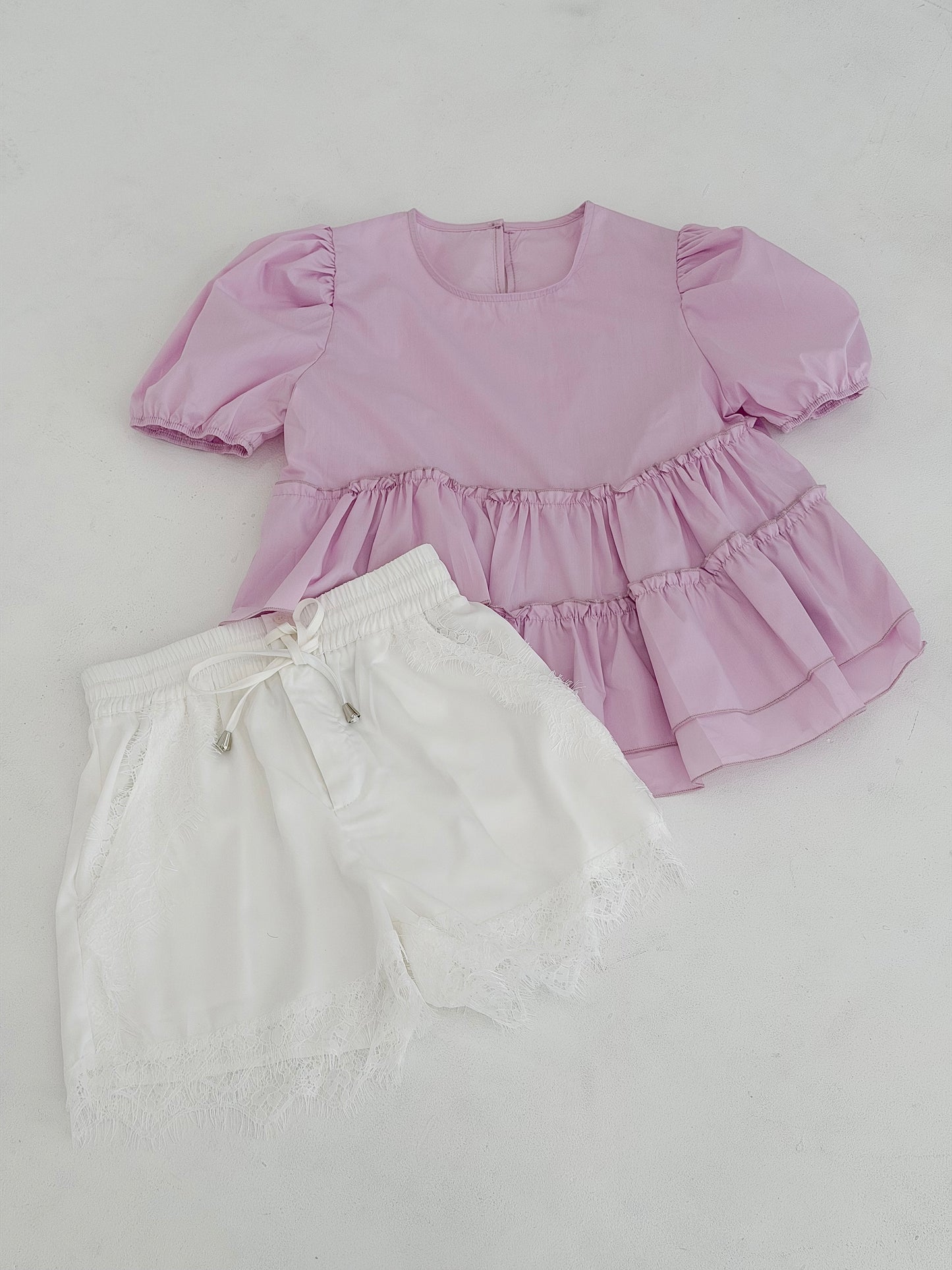 レースサテンショートパンツ