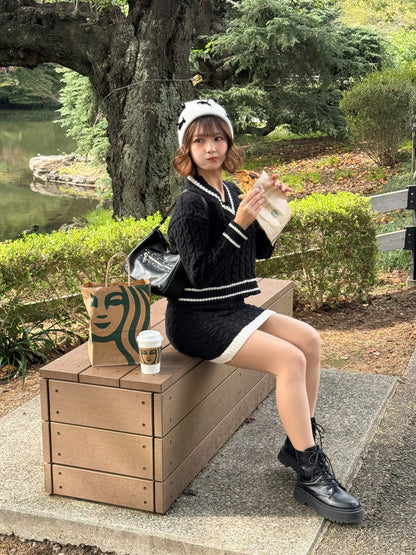 ライン入りニットセットアップ