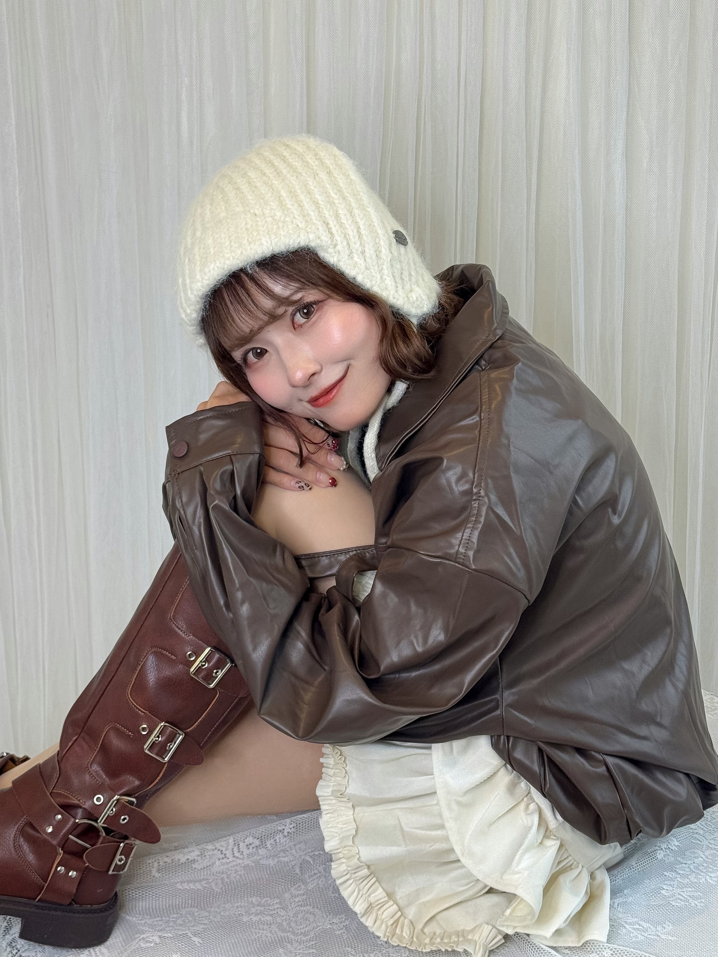 イヤーニットキャップ