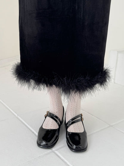 【Official限定】ファーベロアミモレスカート