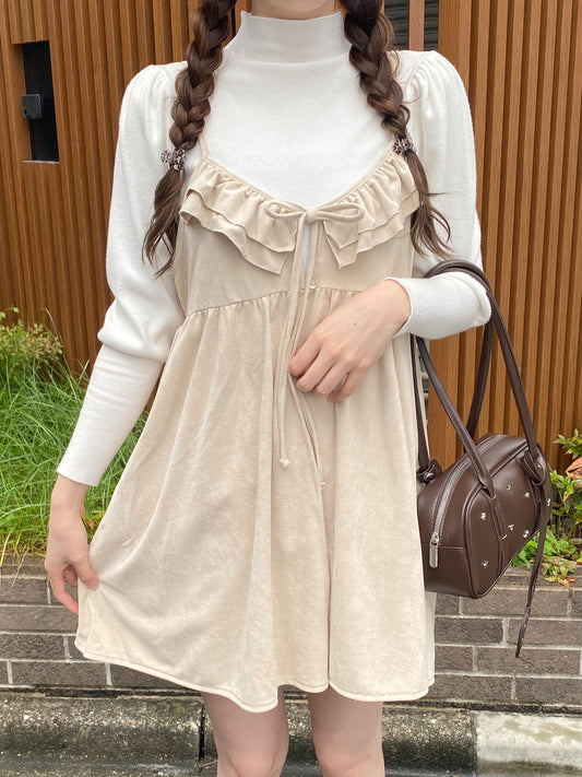 【Official限定価格】スエードキャミワンピース