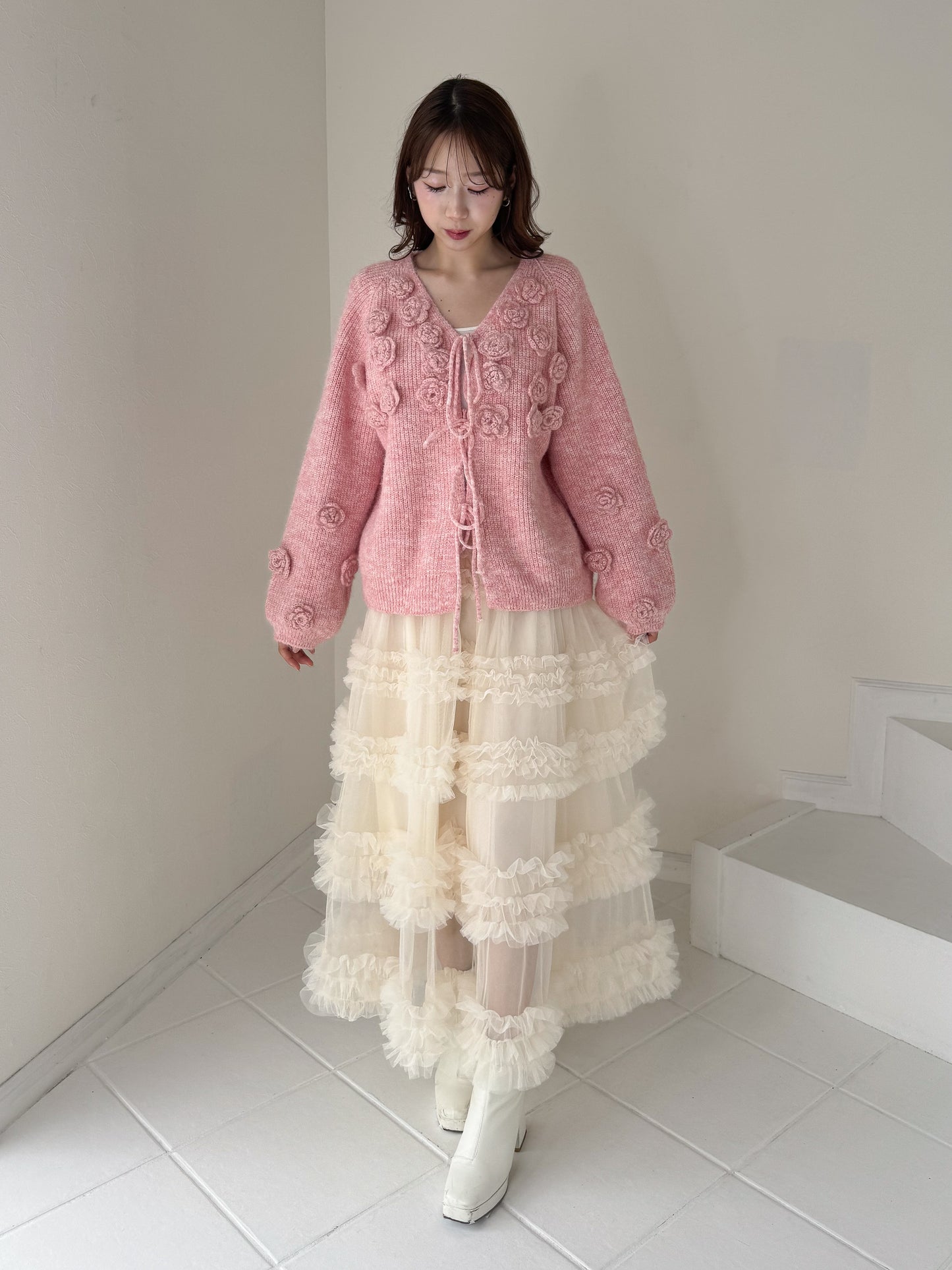 【Official限定価格】ボリュームチュールロングスカート