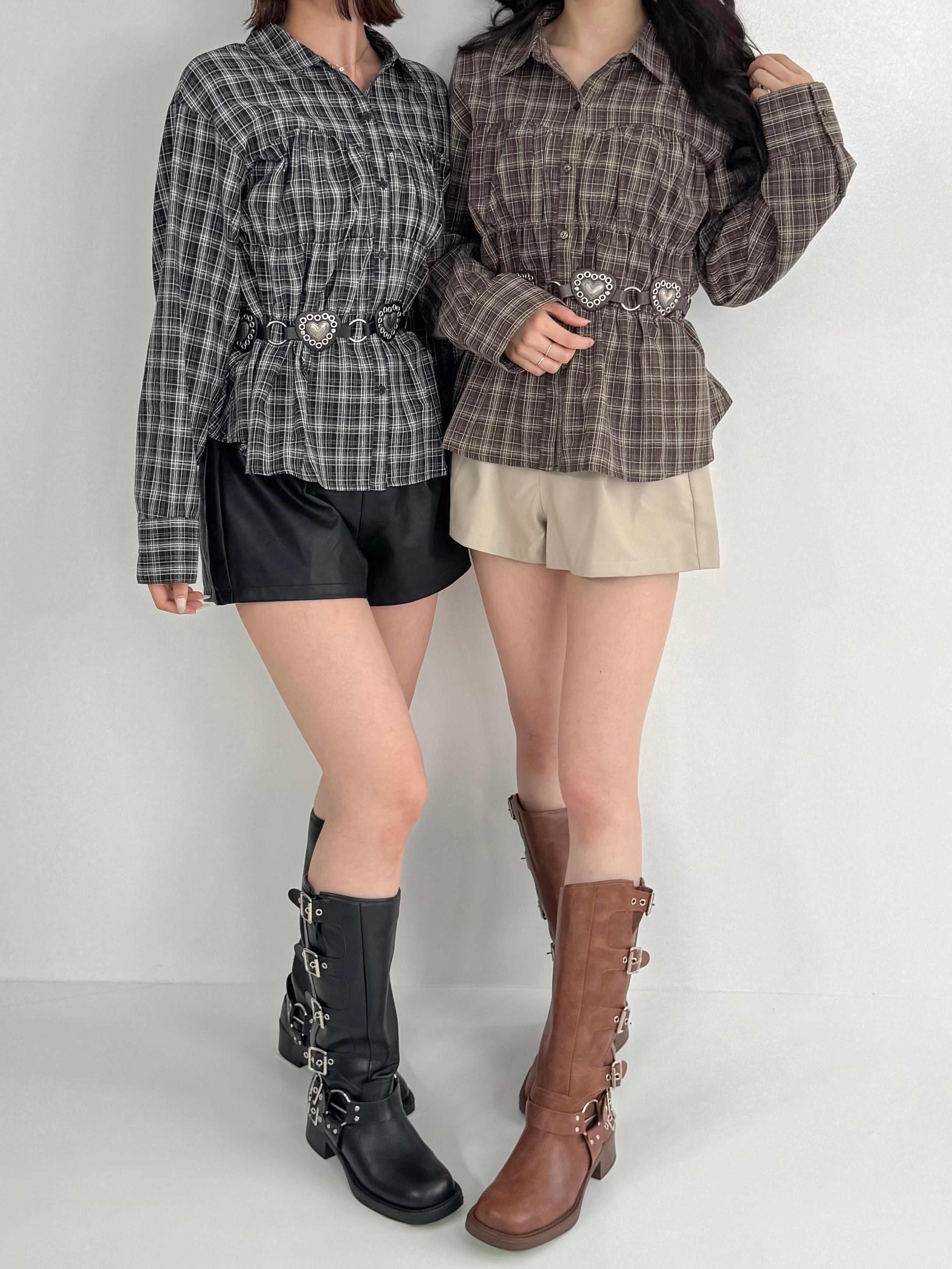 【出品7/11迄】morphose タータンチェックシャーリングJSK BABY タータンチェックシャーリングプリンセスジャンパースカート