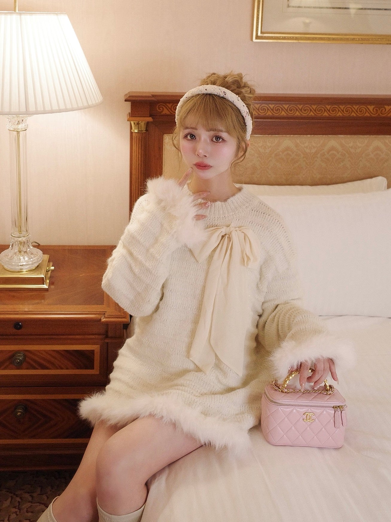 ファーニットラメワンピース