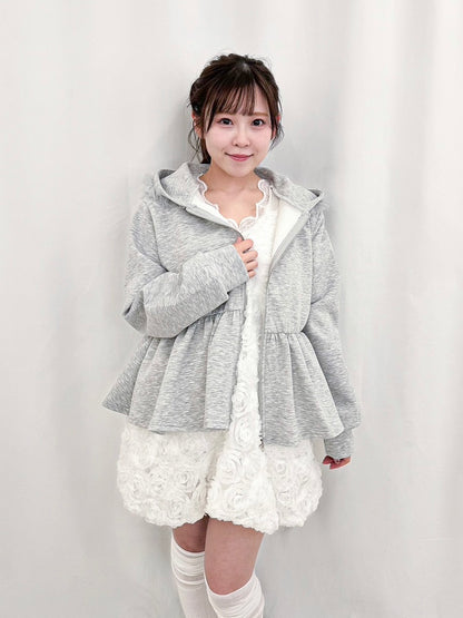 【Official限定価格】ペプラムスエットパーカー