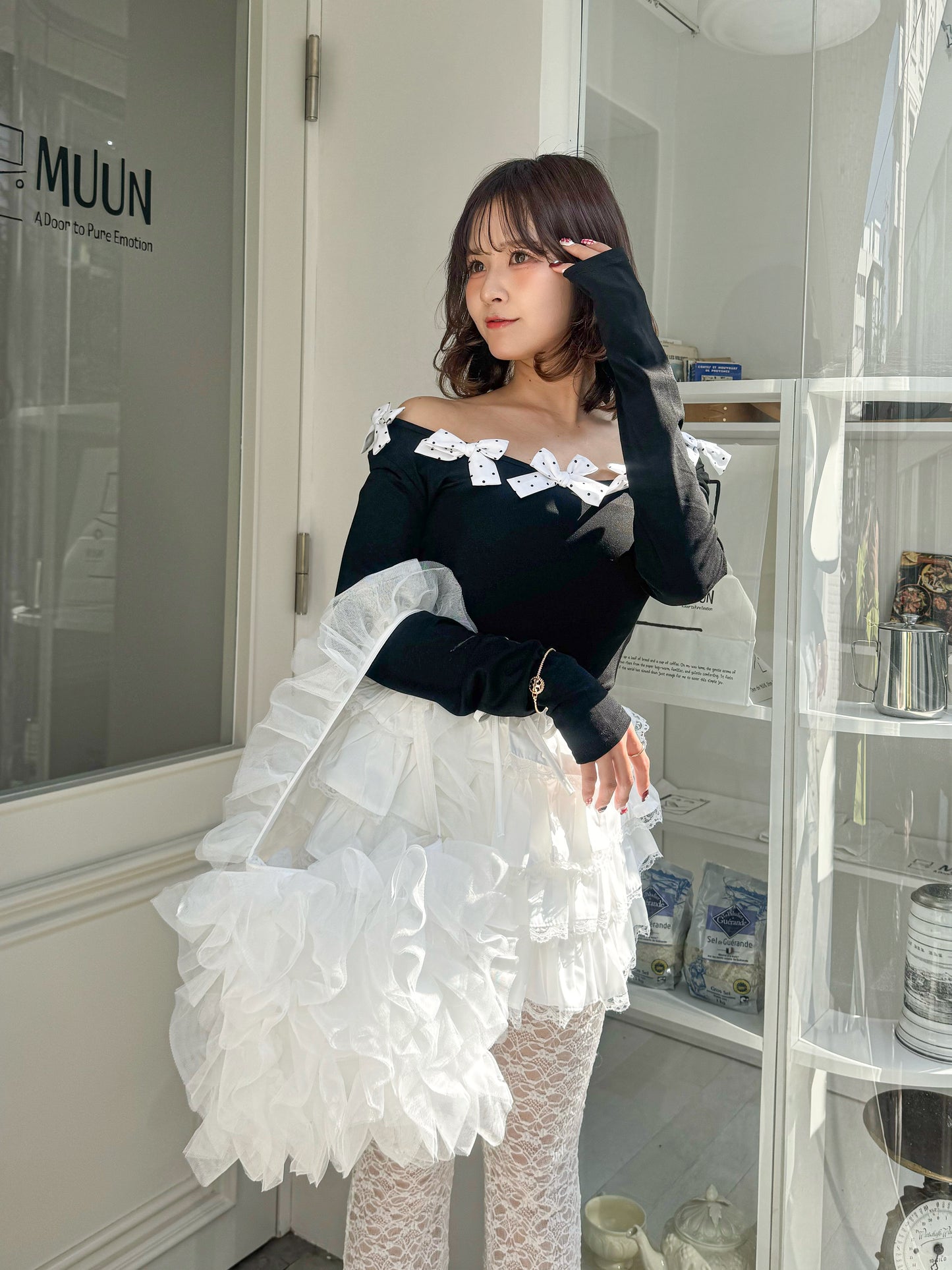 【Official限定価格】コットンティアードレーススカート