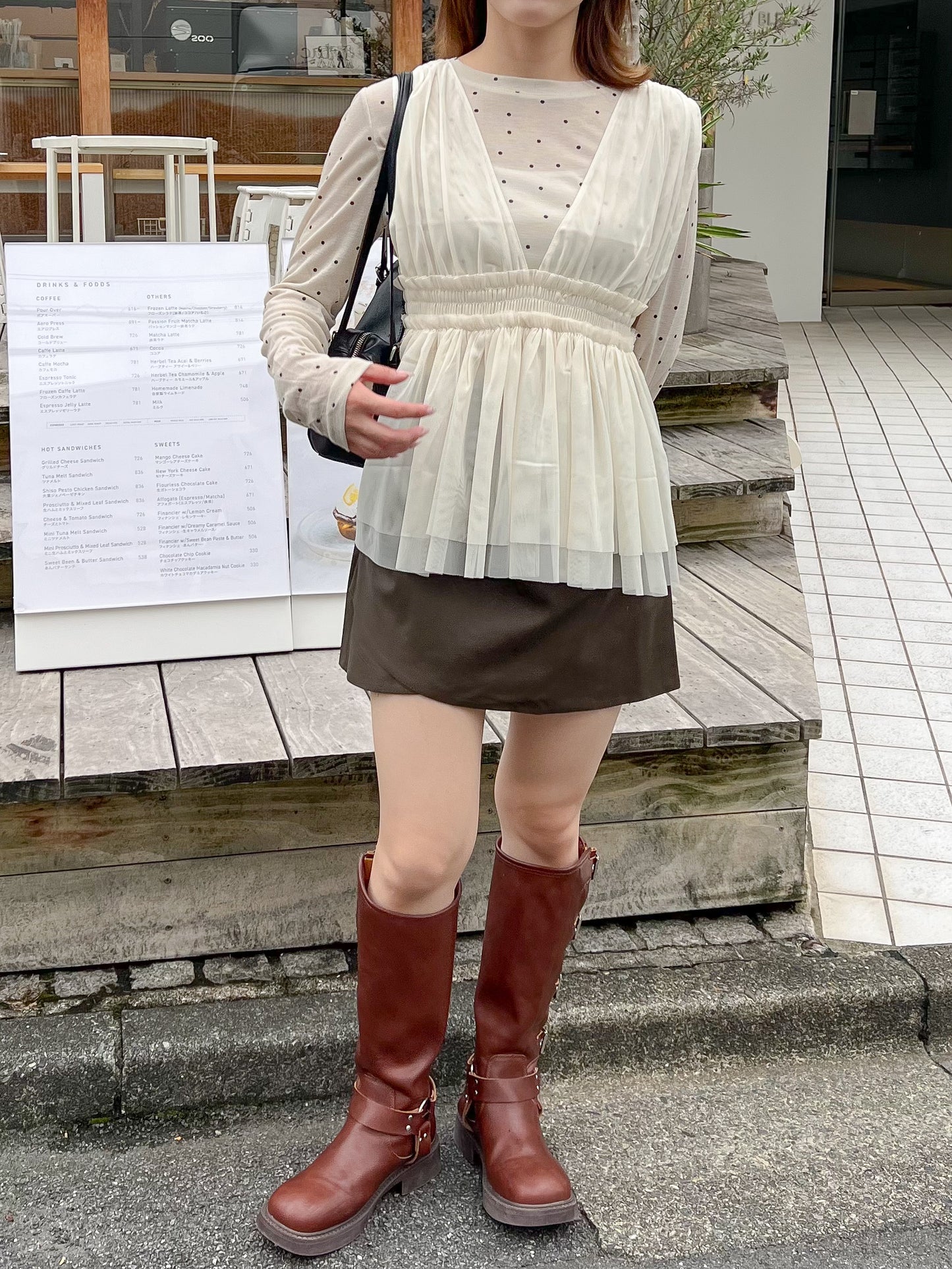 【Official限定価格】チュールペプラムビスチェ