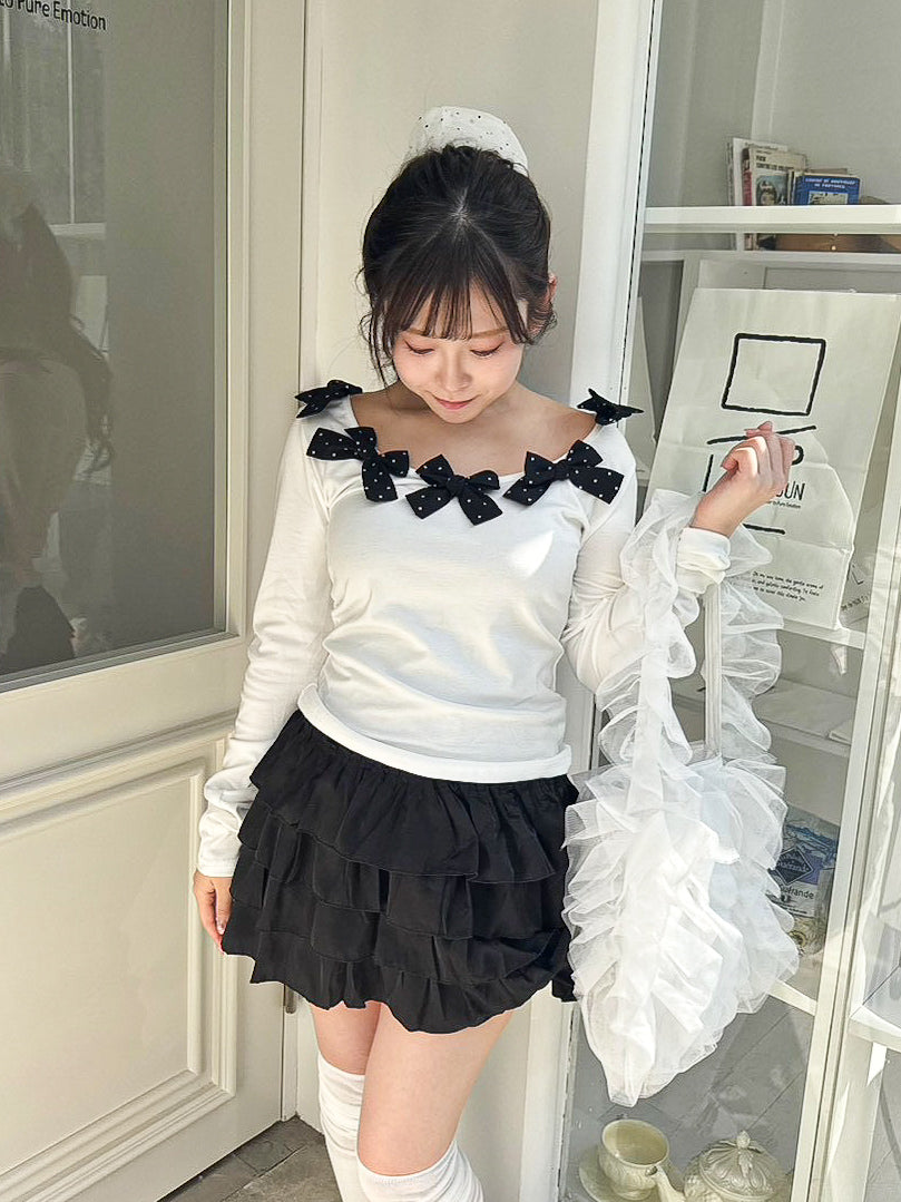 ドットリボンロンT