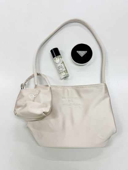 【Official限定】刺繡ロゴ入りサテンミニBAG