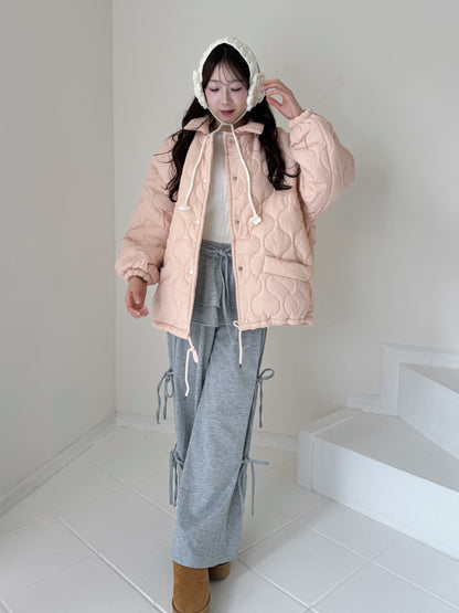 裏地ボア中綿ジャケット