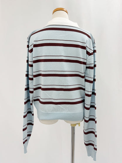 【Official限定価格】襟付きボーダーニットトップス