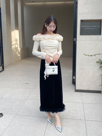 【Official限定】ファーベロアミモレスカート