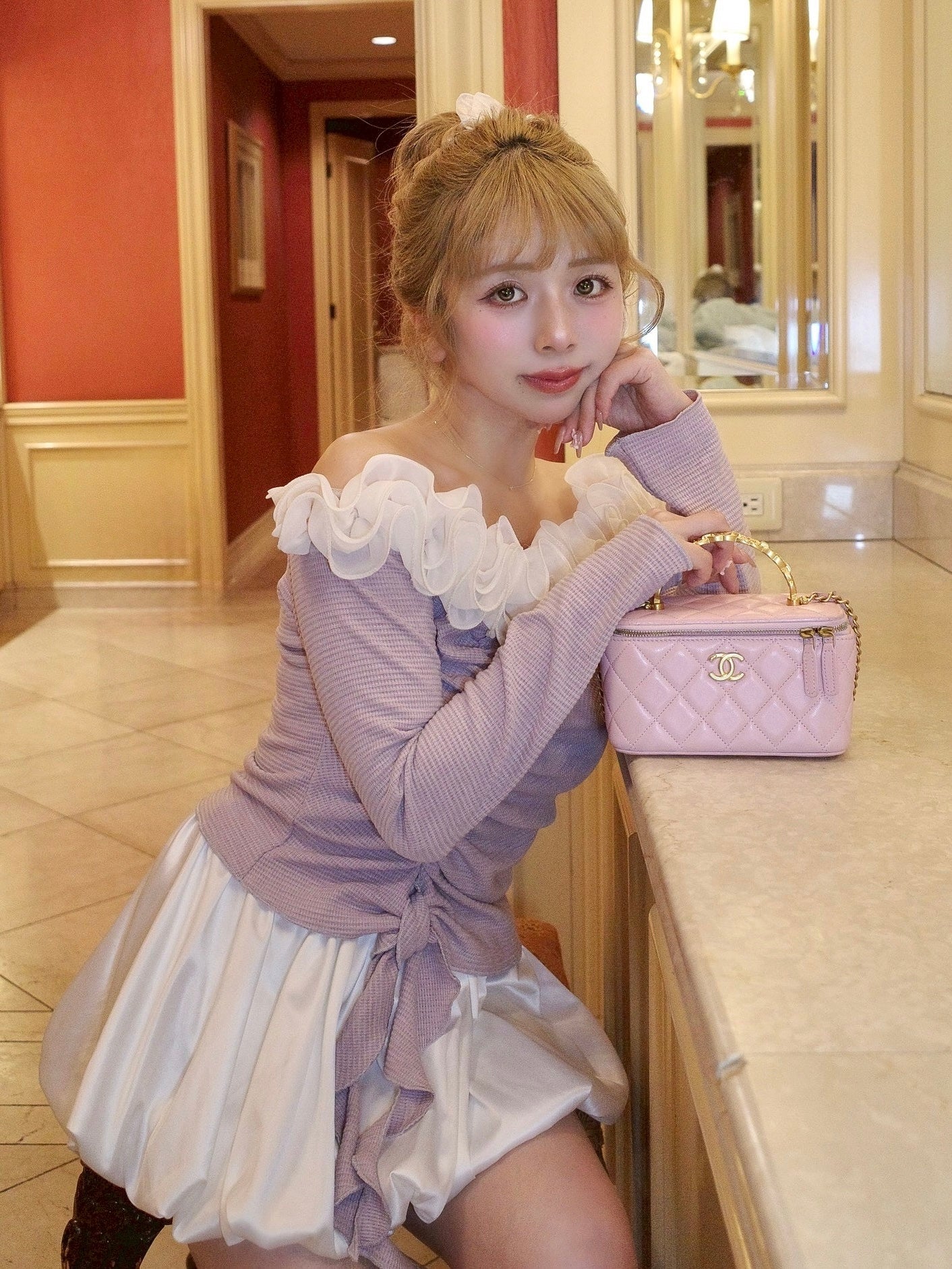 フレンチフリルトップス