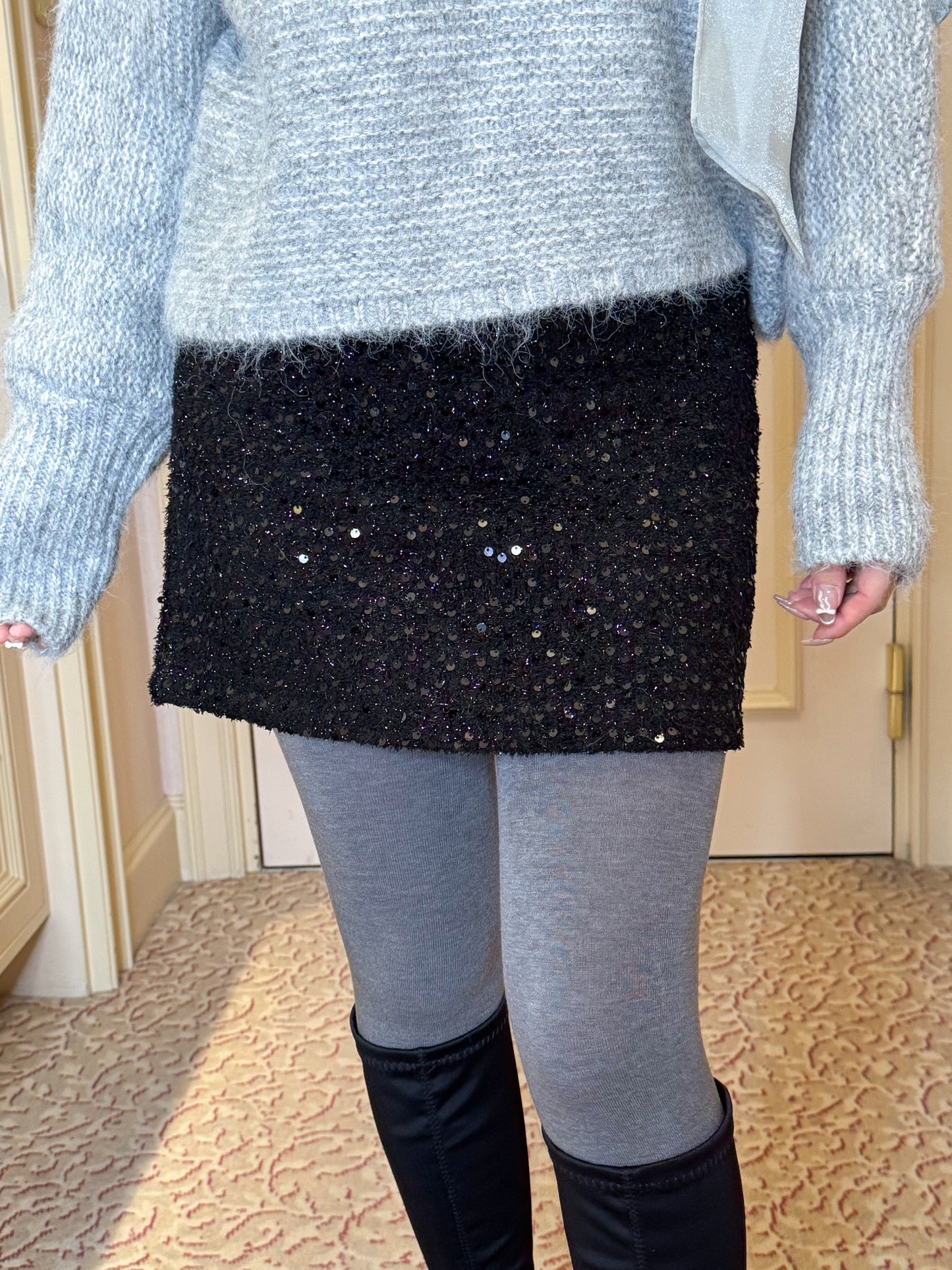 スパンコールミニスカート