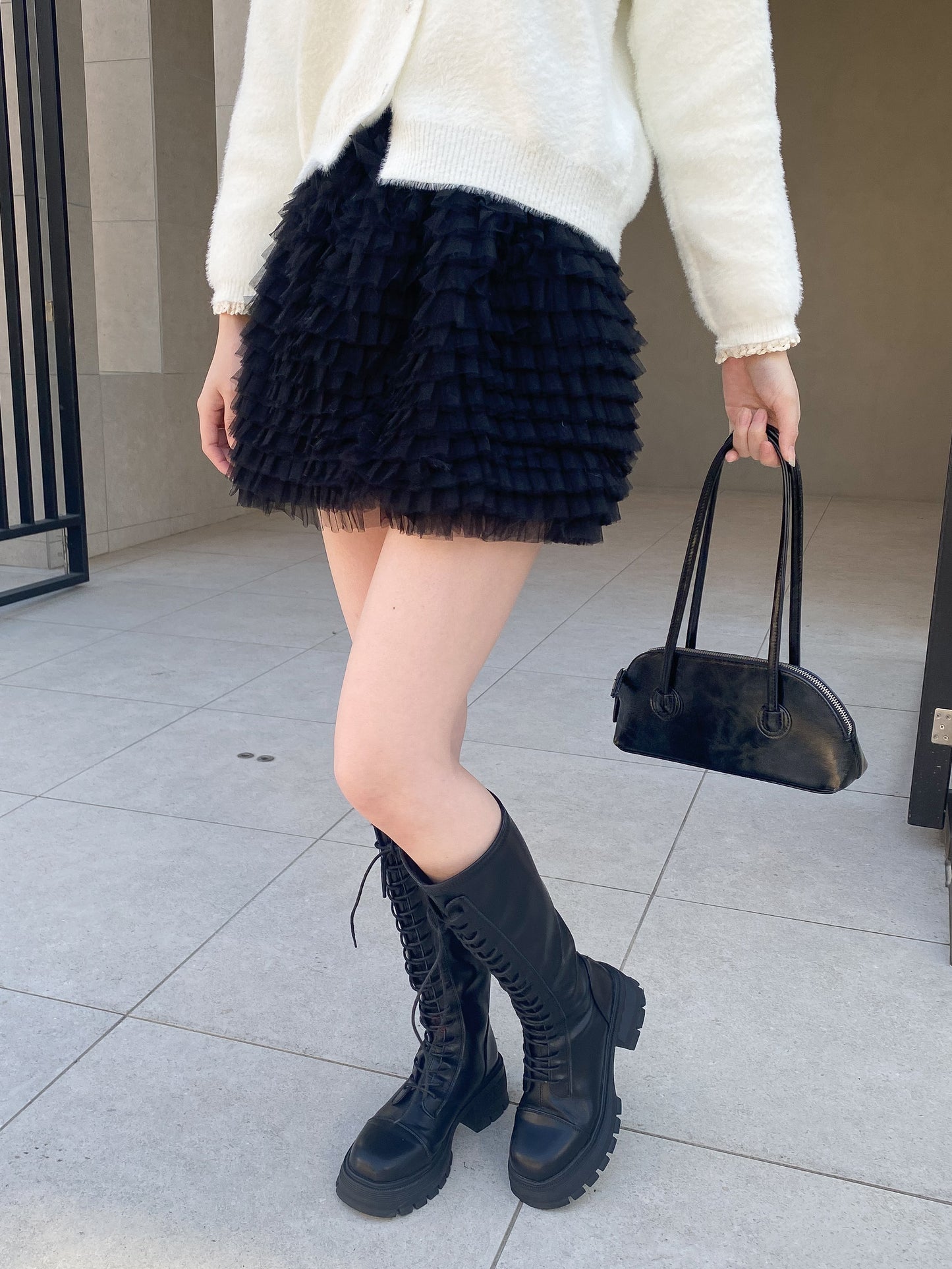 【Official限定価格】チュールミニスカート