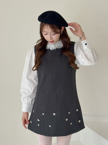 【Official限定】フラワーノースリーブワンピース