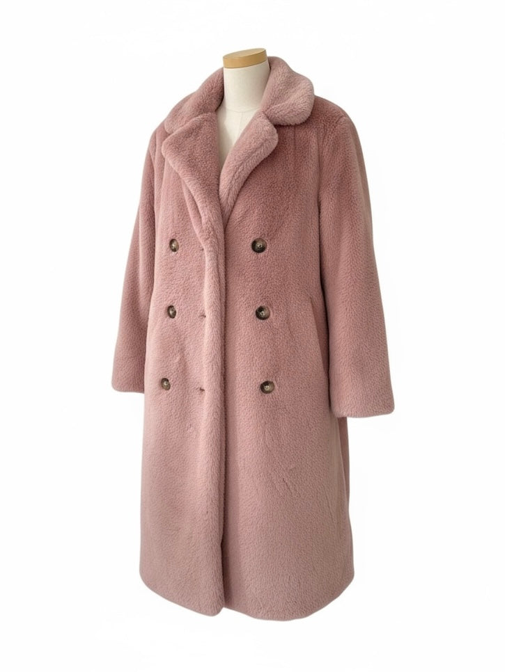 フェイクファーロングコート