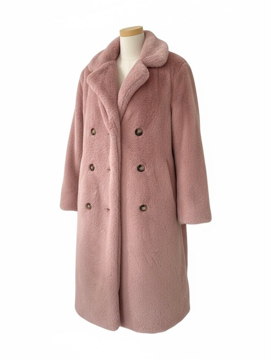 フェイクファーロングコート