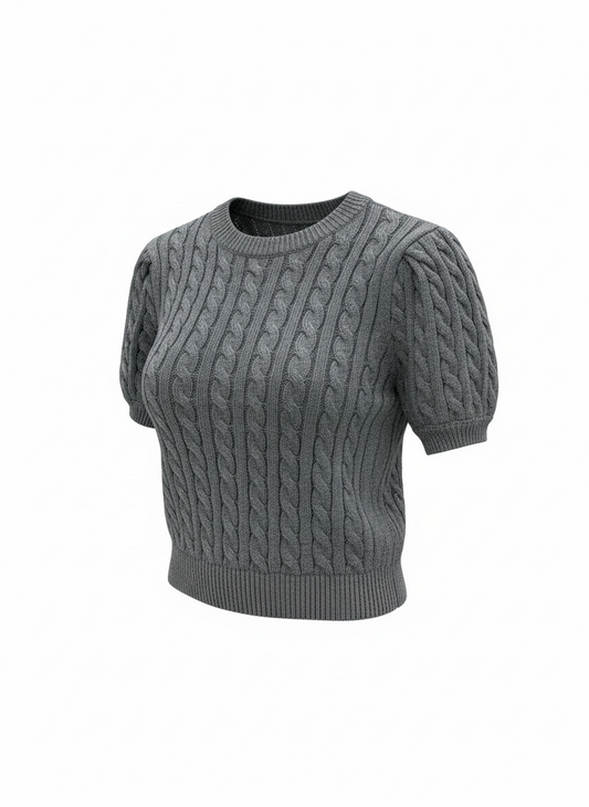 【Official限定】パフスリーブ半袖ニット