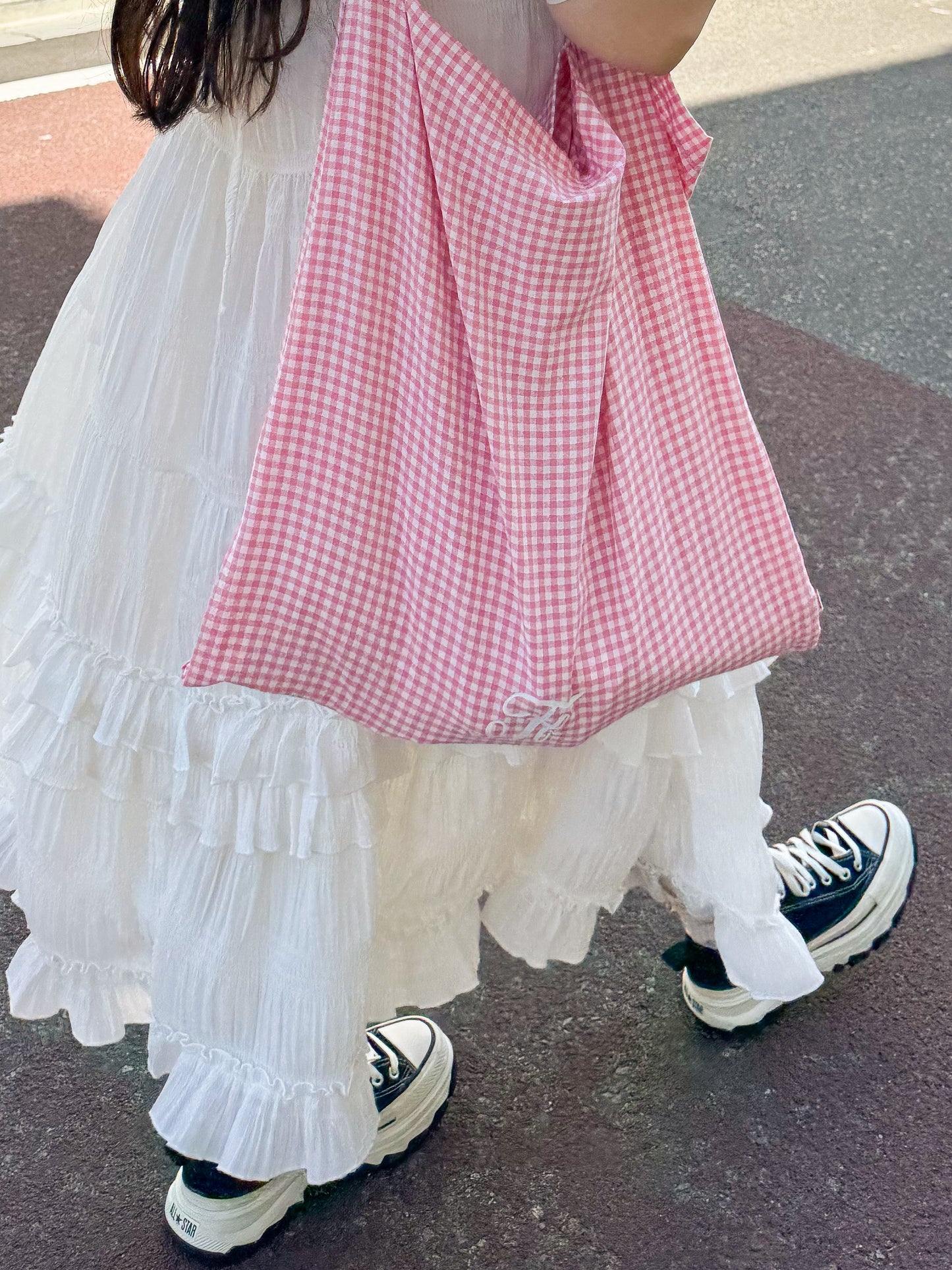 frunco × AYAKA BIGギンガムトートバッグ
