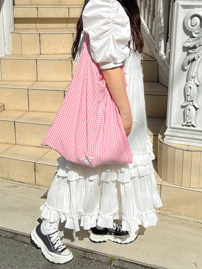 frunco × AYAKA BIGギンガムトートバッグ
