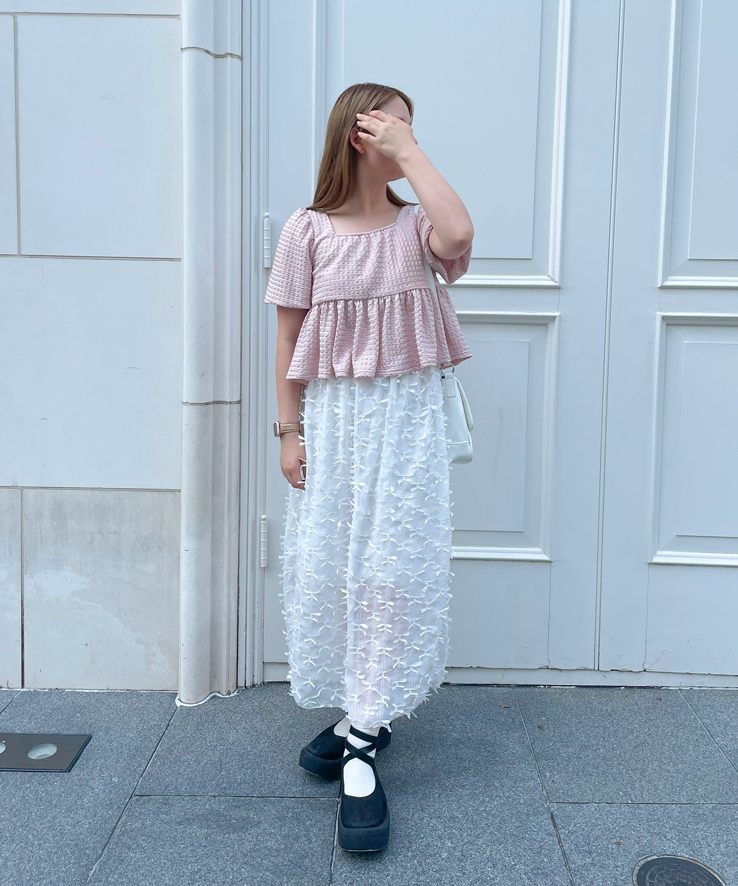 【Official限定販売商品】リボンシフォンスカート