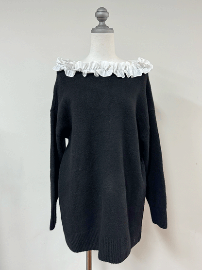 【Official限定価格】フリルニットミニワンピース