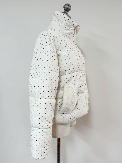 コーデュロイドットパフブルゾン