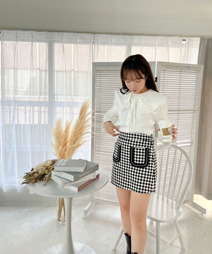 【Official 限定販売商品】ダイヤチェックミニスカート