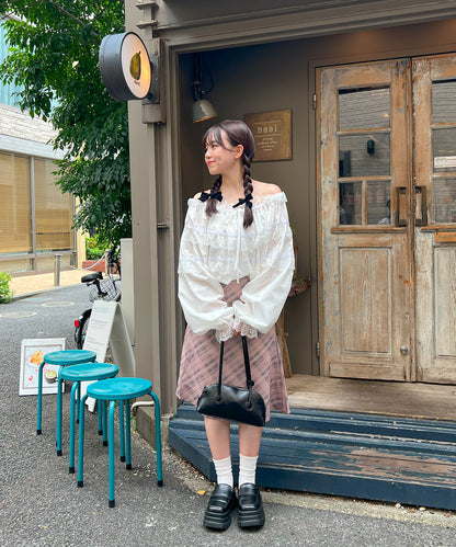 【Official限定販売】2WAYレースブラウス