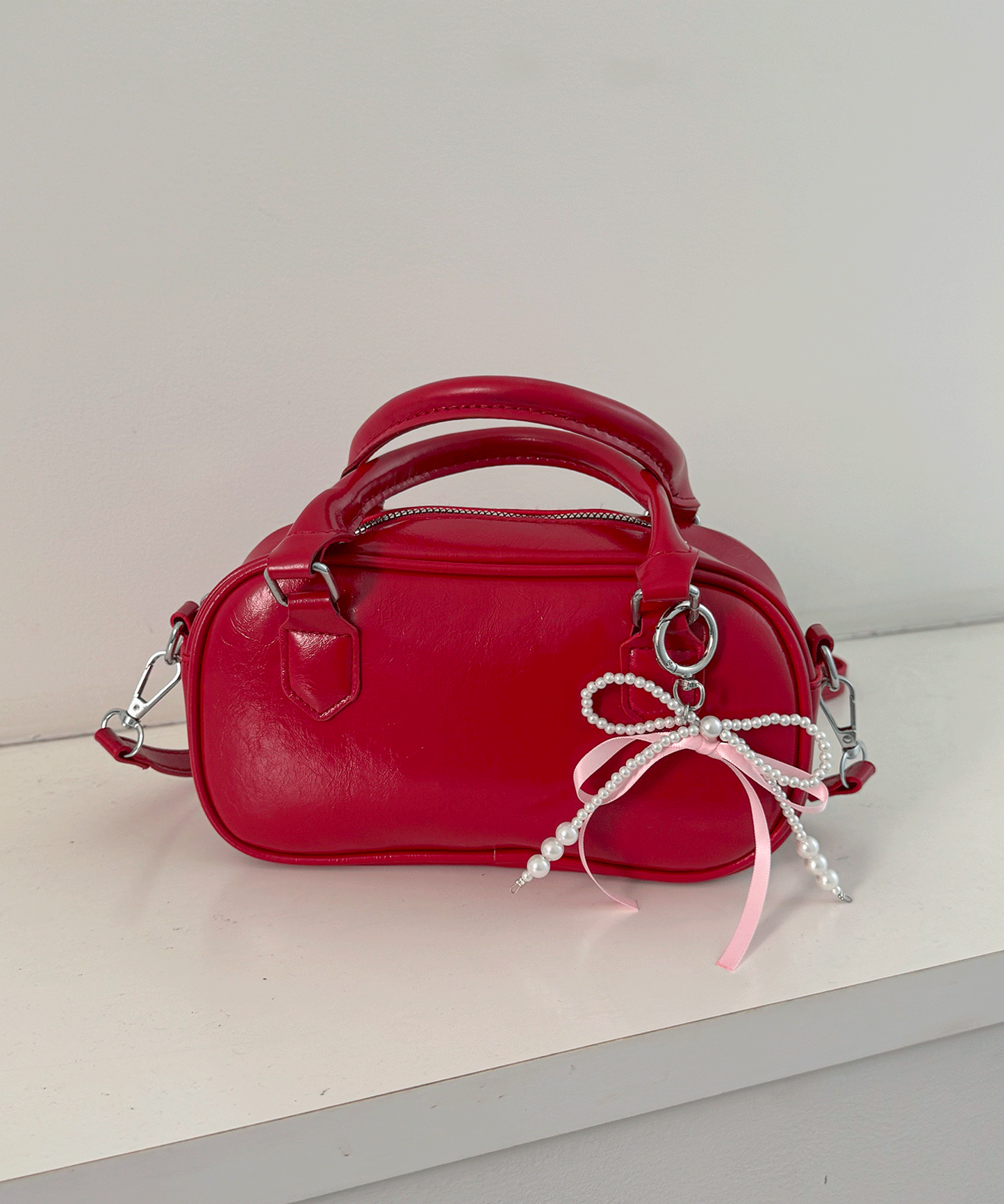 チャーム付きミニボストンBAG