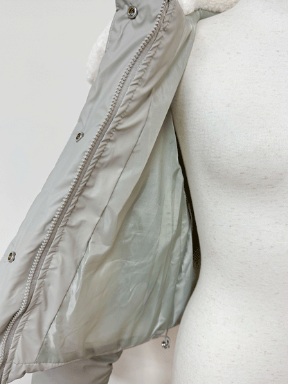 ボア襟付きパフブルゾン