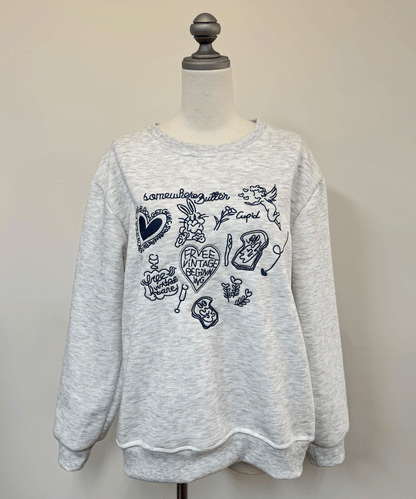 【Official限定価格】落書き刺繡トレーナー