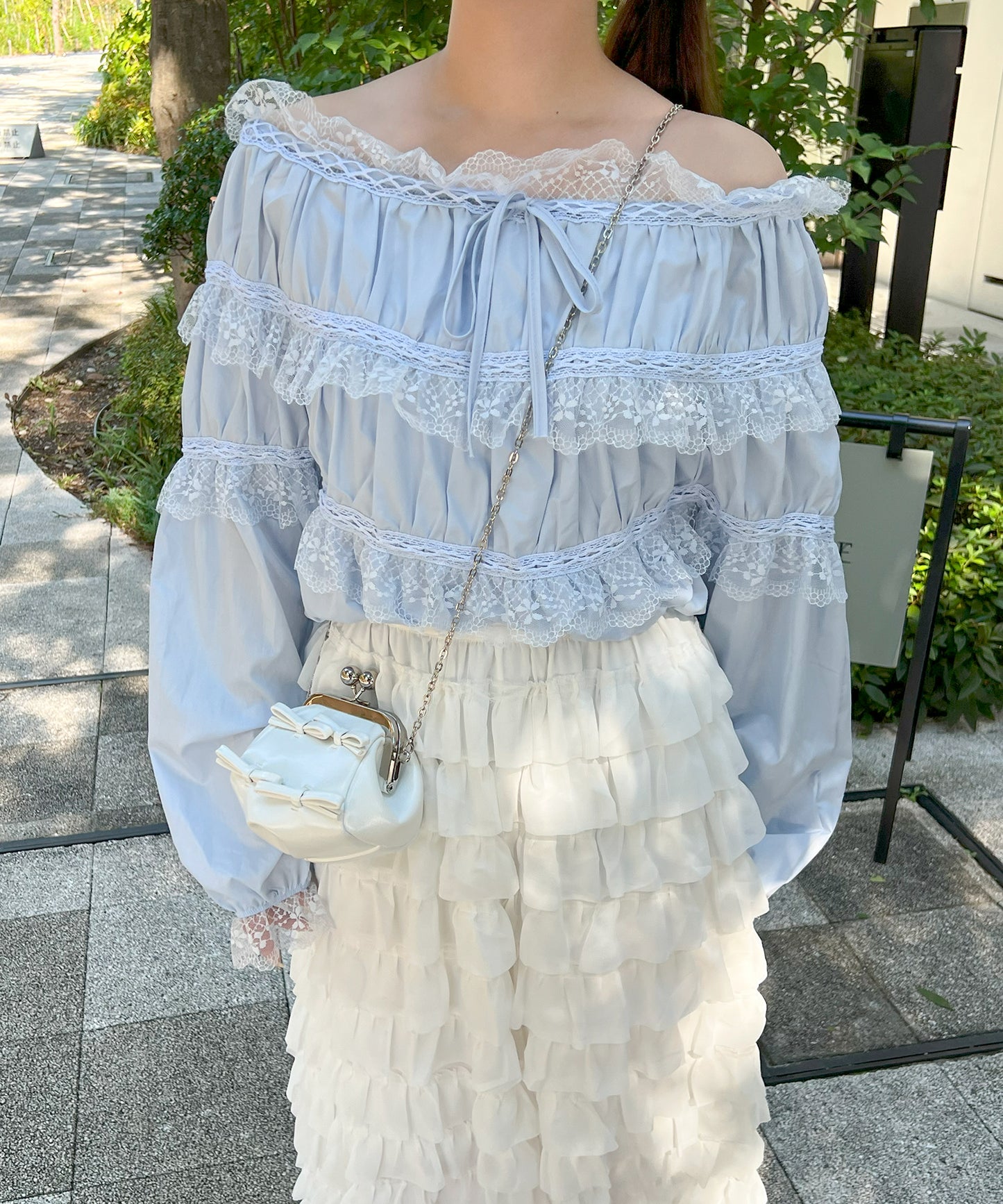 【Official限定販売】2WAYレースブラウス