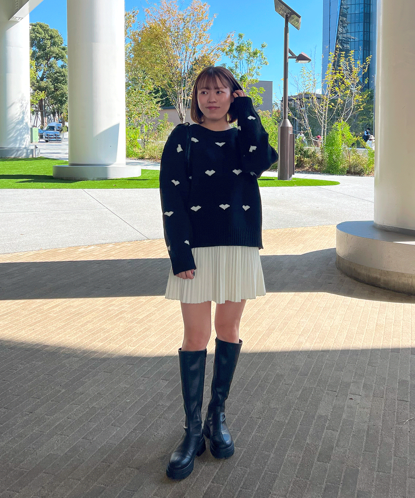 【Official限定価格】ハートジャガードニット