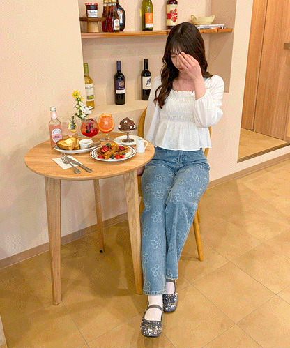 【Official限定価格】デイジー柄デニムパンツ