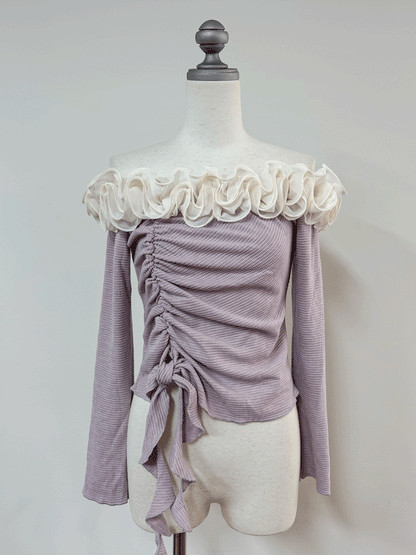 フレンチフリルトップス