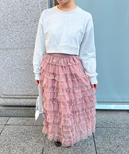 【Official限定販売】段フリルボリュームスカート