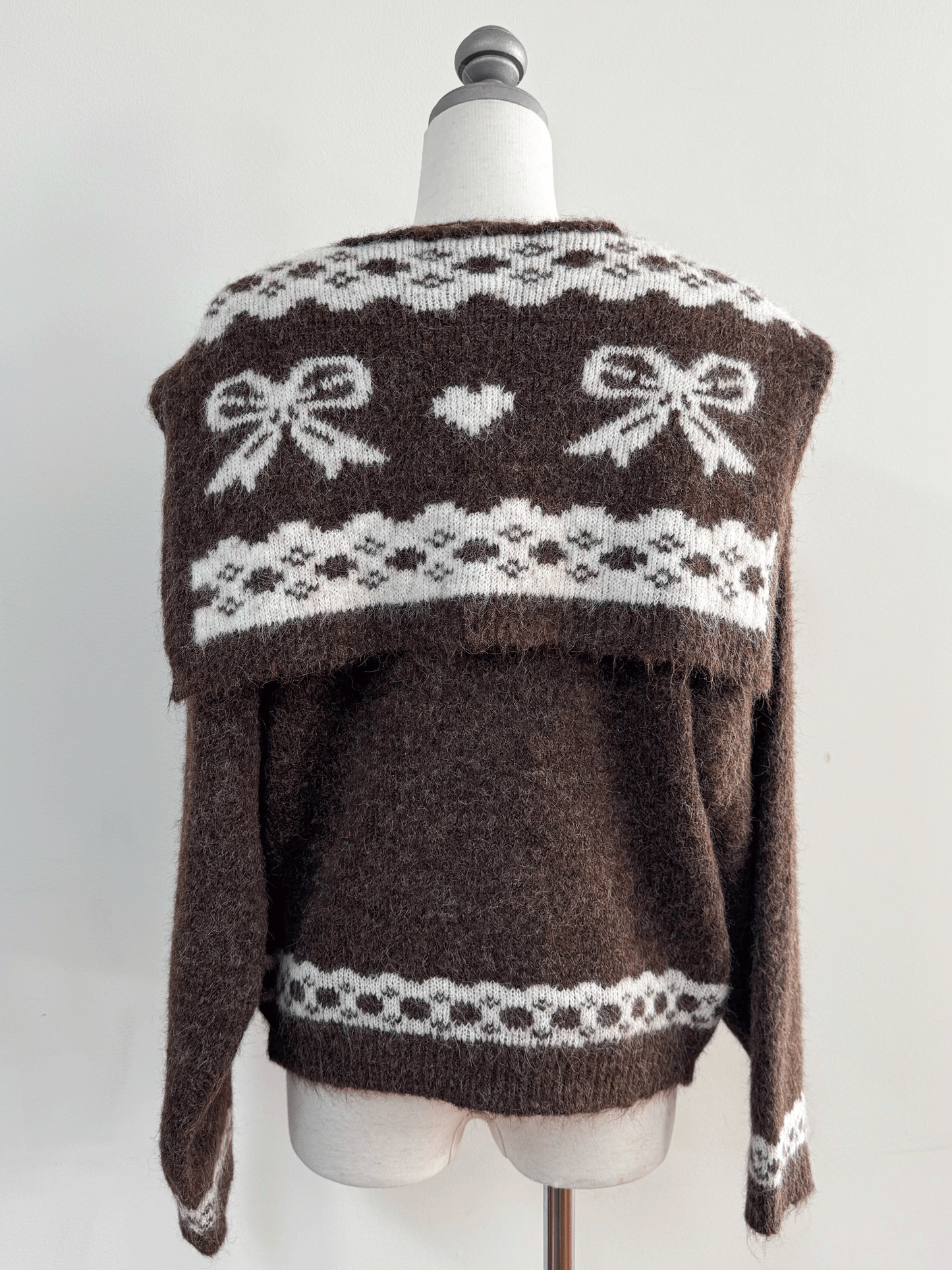 【Official限定価格】リボンショール付きニット