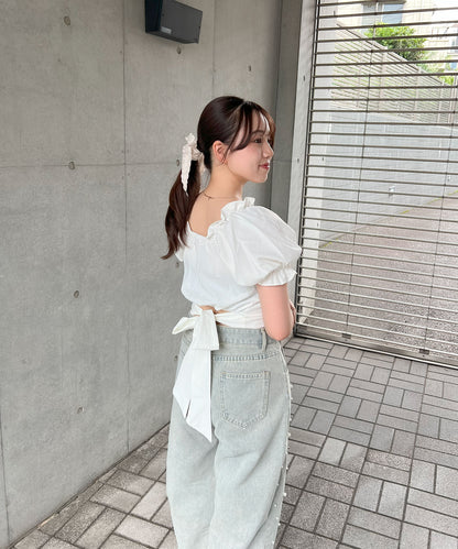 バックリボン2WAYブラウス