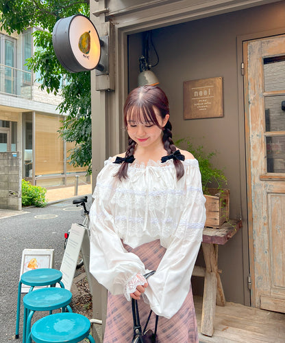 【Official限定販売】2WAYレースブラウス