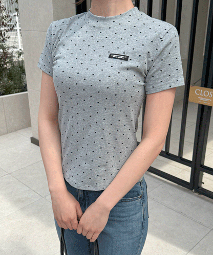 【Official限定価格】シュシュ付きハートドットTシャツ